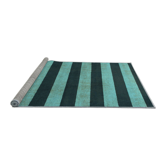 Sideview of Machine Washable Abstract Light Blue Modern Rug, wshabs945lblu