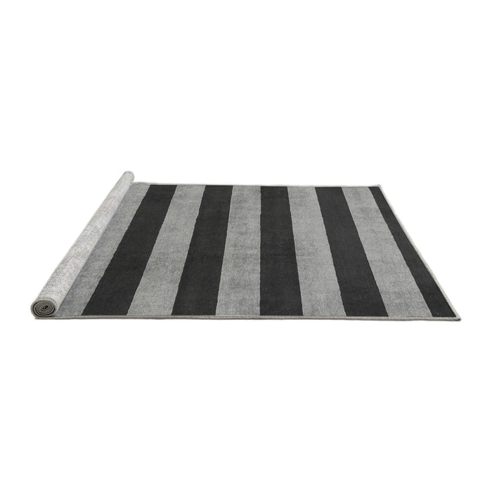 Sideview of Machine Washable Abstract Gray Modern Rug, wshabs945gry