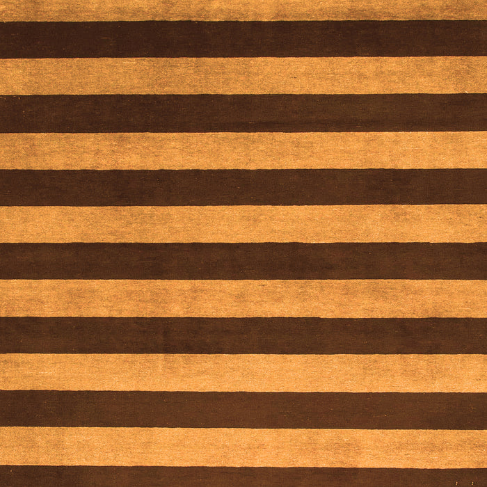Square Machine Washable Abstract Orange Modern Area Rugs, wshabs945org