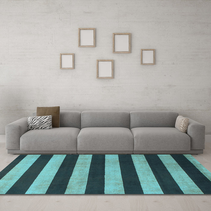 Machine Washable Abstract Light Blue Modern Rug in a Living Room, wshabs945lblu