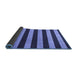 Sideview of Abstract Blue Modern Rug, abs945blu