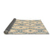 Sideview of Abstract Khaki Gold Modern Rug, abs946