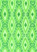 Machine Washable Abstract Green Modern Area Rugs, wshabs946grn