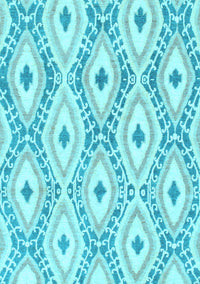 Abstract Light Blue Modern Rug, abs946lblu