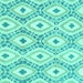 Square Abstract Turquoise Modern Rug, abs946turq