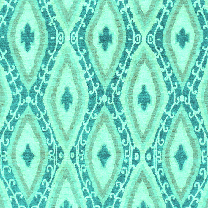 Machine Washable Abstract Turquoise Modern Area Rugs, wshabs946turq