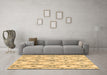 Machine Washable Abstract Brown Modern Rug in a Living Room,, wshabs946brn