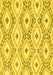 Machine Washable Abstract Yellow Modern Rug, wshabs946yw