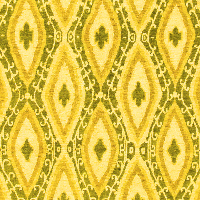 Machine Washable Abstract Yellow Modern Rug, wshabs946yw