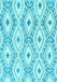 Machine Washable Abstract Light Blue Modern Rug, wshabs946lblu