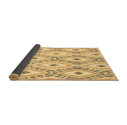 Sideview of Abstract Brown Modern Rug, abs946brn