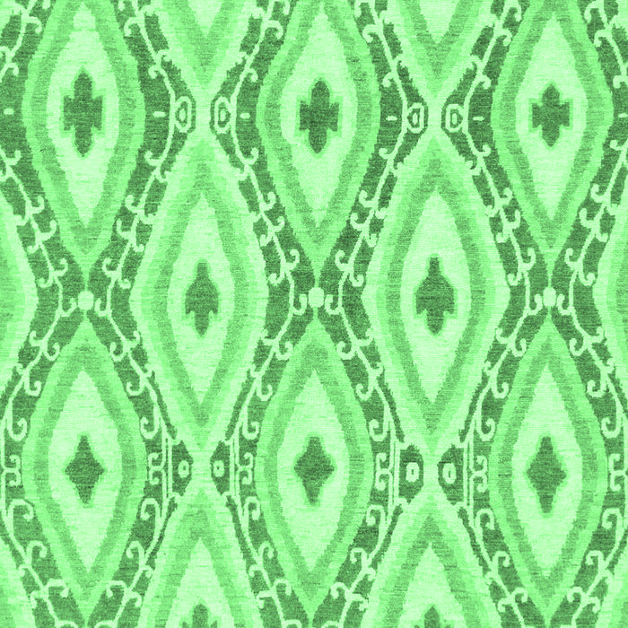 Machine Washable Abstract Emerald Green Modern Area Rugs, wshabs946emgrn