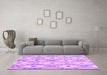 Machine Washable Abstract Purple Modern Area Rugs in a Living Room, wshabs946pur