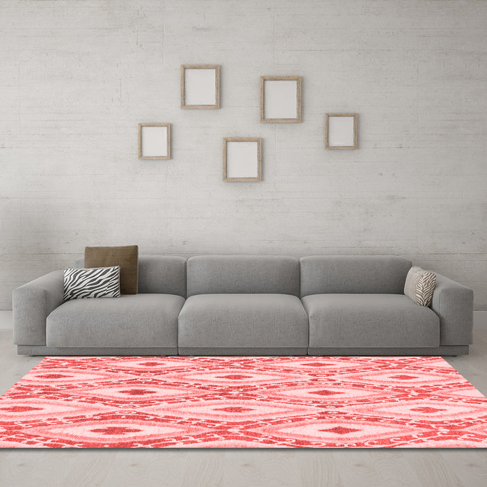 Modern Red Washable Rugs