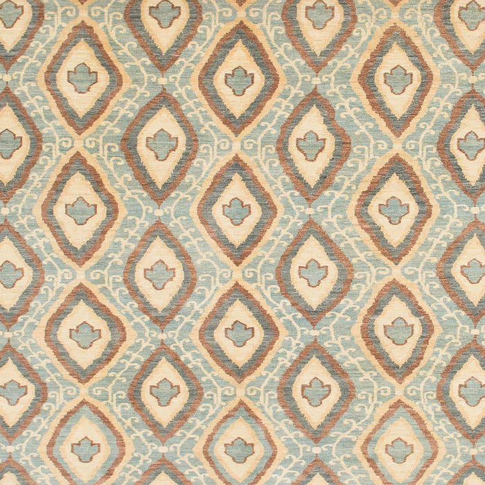 Square Machine Washable Abstract Camel Brown Rug, wshabs947