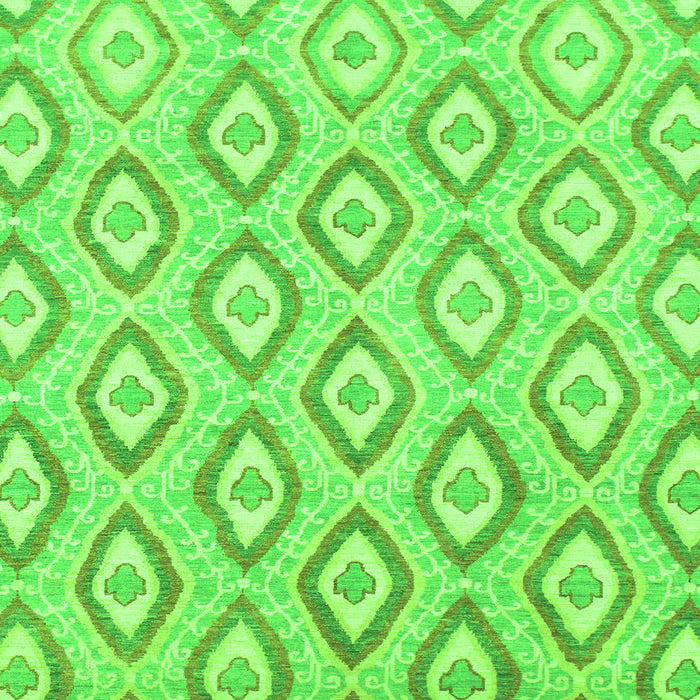 Square Machine Washable Abstract Green Modern Area Rugs, wshabs947grn