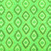 Square Machine Washable Abstract Green Modern Area Rugs, wshabs947grn