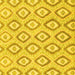 Square Machine Washable Abstract Yellow Modern Rug, wshabs947yw