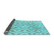 Sideview of Abstract Light Blue Modern Rug, abs947lblu