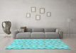 Machine Washable Abstract Light Blue Modern Rug in a Living Room, wshabs947lblu