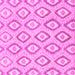 Square Machine Washable Abstract Pink Modern Rug, wshabs947pnk