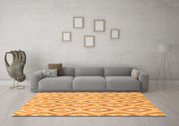 Machine Washable Abstract Orange Modern Rug, wshabs947org