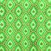 Square Abstract Green Modern Rug, abs948grn