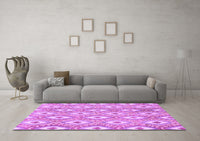 Machine Washable Abstract Purple Modern Rug, wshabs948pur