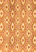 Machine Washable Abstract Orange Modern Area Rugs, wshabs948org