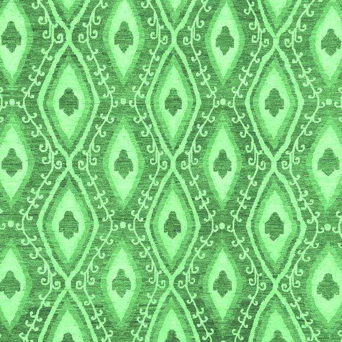 Machine Washable Abstract Emerald Green Modern Area Rugs, wshabs948emgrn