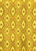 Machine Washable Abstract Yellow Modern Rug, wshabs948yw