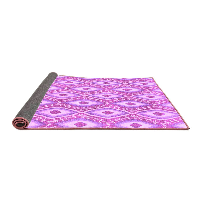 Sideview of Abstract Purple Modern Rug, abs948pur
