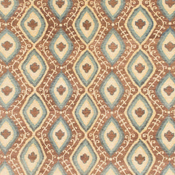 Square Machine Washable Abstract Bronze Brown Rug, wshabs948