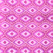 Square Machine Washable Abstract Pink Modern Rug, wshabs948pnk