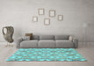 Machine Washable Abstract Light Blue Modern Rug in a Living Room, wshabs948lblu