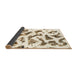 Sideview of Abstract Blanched Almond Beige Modern Rug, abs949