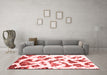 Modern Red Washable Rugs