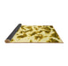 Sideview of Abstract Yellow Modern Rug, abs949yw