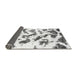 Sideview of Abstract Gray Modern Rug, abs949gry