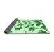 Sideview of Abstract Emerald Green Modern Rug, abs949emgrn