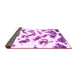 Sideview of Abstract Purple Modern Rug, abs949pur