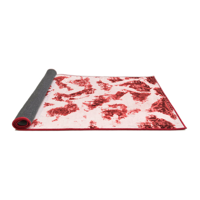 Abstract Red Modern Area Rugs