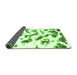 Sideview of Abstract Green Modern Rug, abs949grn