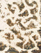 Machine Washable Abstract Blanched Almond Beige Rug, wshabs949