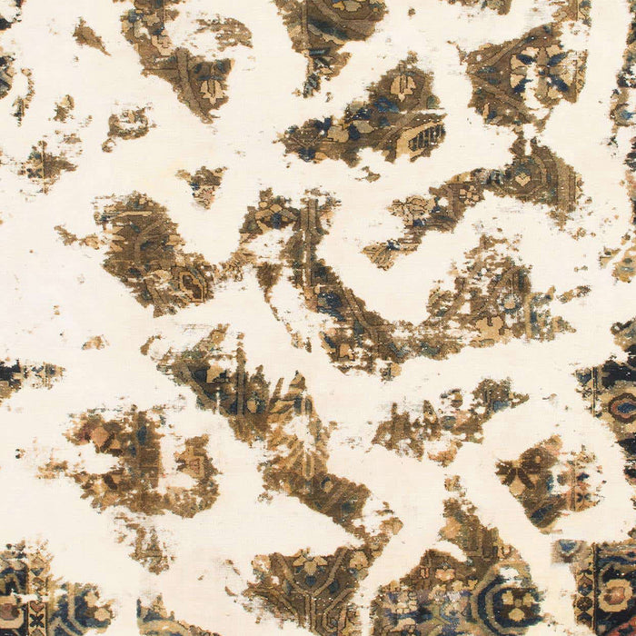 Machine Washable Abstract Blanched Almond Beige Rug, wshabs949