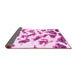 Sideview of Abstract Pink Modern Rug, abs949pnk