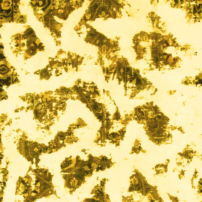 Machine Washable Abstract Yellow Modern Rug, wshabs949yw