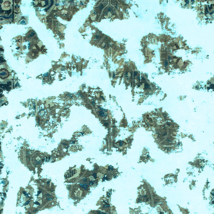 Abstract Light Blue Modern Rug, abs949lblu