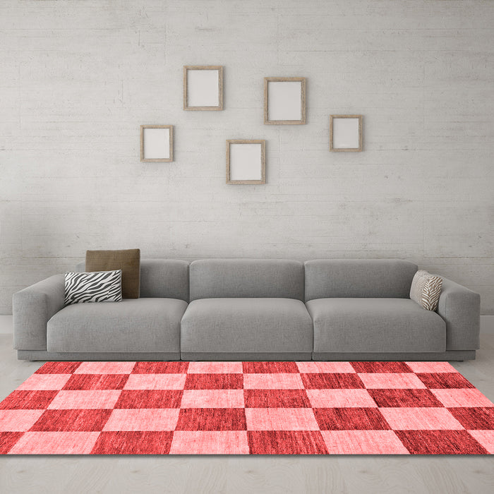 Modern Red Washable Rugs