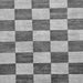 Square Checkered Gray Modern Rug, abs94gry